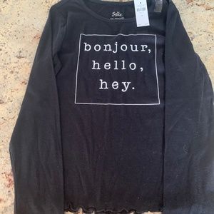 NWT Justice Long Sleeve Shirt